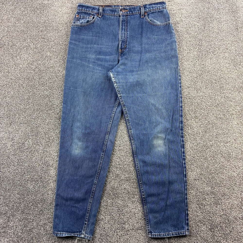 Vintage Levi's 550 Jeans‎ Women's 14 Reg Blue Relaxed Fit Tapered Leg Mom Denim